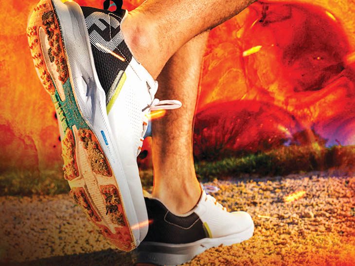 Golf best sale shoes orange